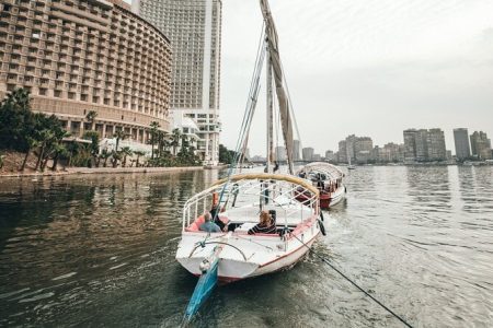 Cairo Sunset Felucca Ride Pick-up, Hot Drinks included