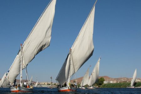 Cycle in Luxor City & Sunset Felucca Sailing Boat Ride